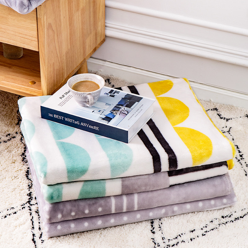 Thickened Warm Blanket Quilt Summer Air Conditioning Cover Blanket Flannel Bed Linen Office Afternoon Nap Blanket Sofa Cover Blanket