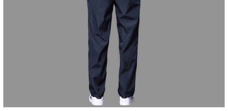 Quần thể thao nam mùa thu đông cộng với nhung dày quần nam thanh niên chạy polyester trơn quần nam thẳng quần giản dị quần short nam