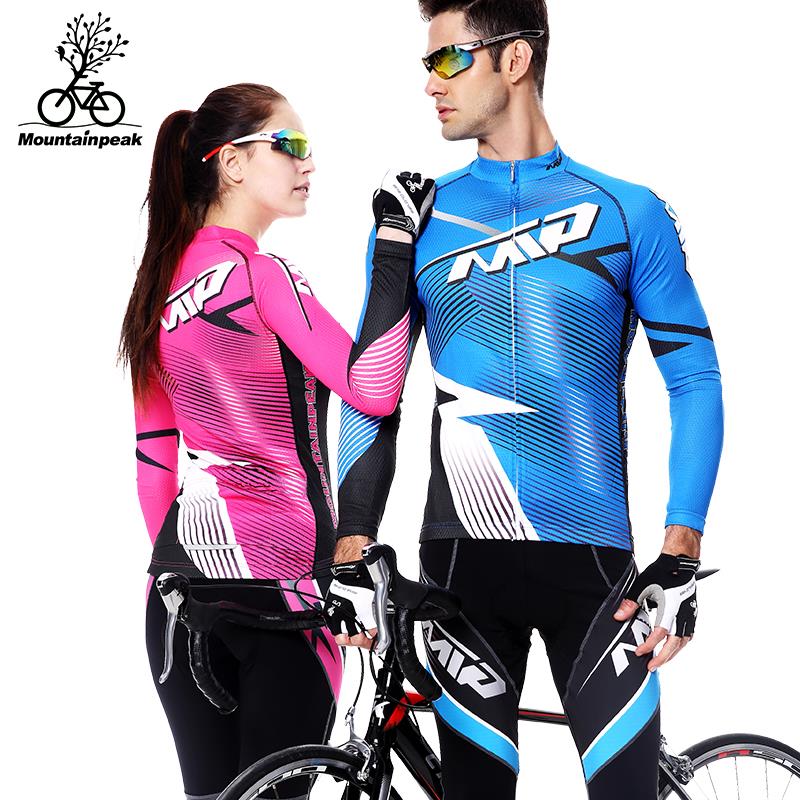 MTP cycling suit suit men and women spring, autumn and summer long-sleeved cycling suit couple mountain bike riding pants trousers custom