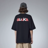 Футболка с короткими рукавами и короткими рукавами в том же стиле Tian Jiarui, мужская тяжелая модная летняя футболка с половиной рукавов, свободный топ с половиной рукавов