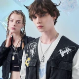 Ожерелье для влюбленных из жемчуга подходит для мужчин и женщин в стиле хип-хоп, книжная обложка, универсальный комплект