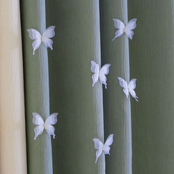 Curtain Decoration Accessories, Small Ornaments, Three-Layer White Butterfly Pins with Rhinestones, Window Screen Curtain Door Bay Window Embellishments, Hanging Decorations