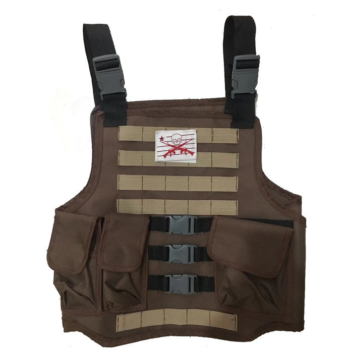 Children eat chicken tactical vest three-level armor CS protective vest children's performance clothing vest ghillie suit