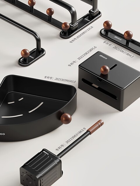 French Ziwoo Vintage-Style Bathroom Storage Rack, Punch-Free Towel Rack, High-End Bath Towel Holder