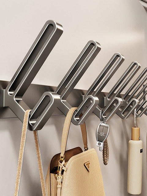 French Imported Ziwoo Punch-Free Clothes Hooks and Clothes Hangers Wall-Mounted Adhesive Strong Door Hanging Clothes