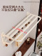 French ZIWOO Cream White Towel Rack Bathroom Bathroom Shelf Set No-Punch Space Aluminum Bath Towel Rack