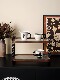 French Ziwoo Mid-Century Style Desktop Cup Solid Wood Storage Rack High-End Light Luxury Home Countertop Double-Layer Storage Rack