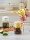 French Ziwoo Sealed Seasoning Jar Moisture-Proof Glass Salt Jar Kitchen Seasoning Box Quantitative Bottle Divided Seasoning Bottle