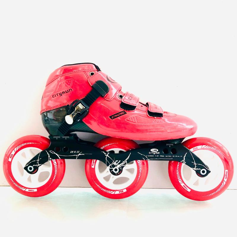 Flying Ride 3 Wheel 110 Large Wheel Racing Shoes Children Speed Skating Training Shoes