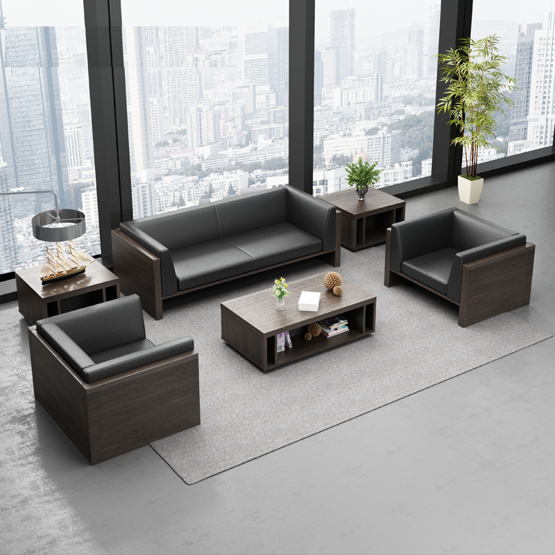 Office sofas minimalist trio of small minimalist modern business guests office sipi sofa tea table combinations