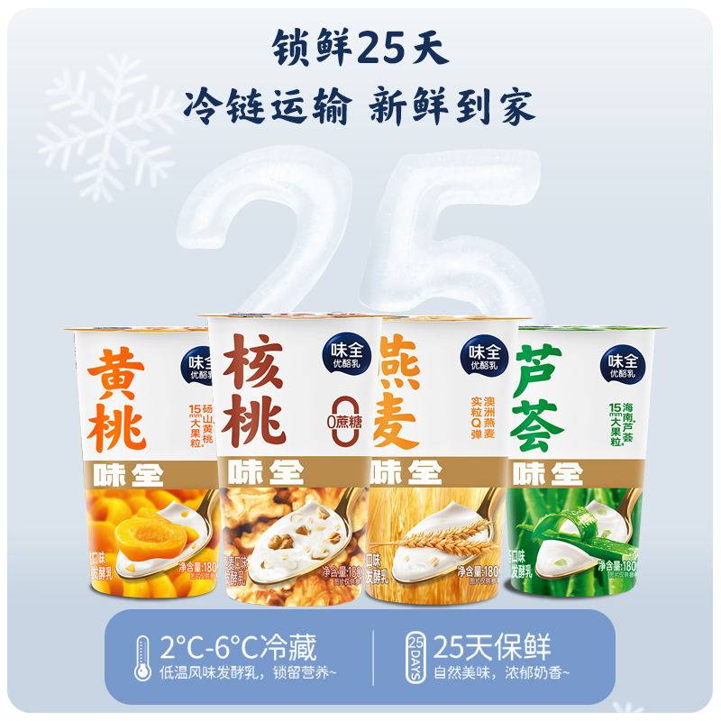味全酸奶风味优酪乳180g杯:解锁早餐新吃法,每一口都是惊喜!-低温酸奶-淘宝好物网
