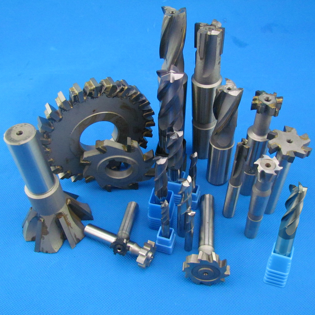 Milling Cutter Inlaid Alloy High Speed Mesh Straight Shank Cone Shank Vertical Milling Cutter Three Sided Blade Dovetail Knife Saw Blade Keyway Spiral T Shaped Knife