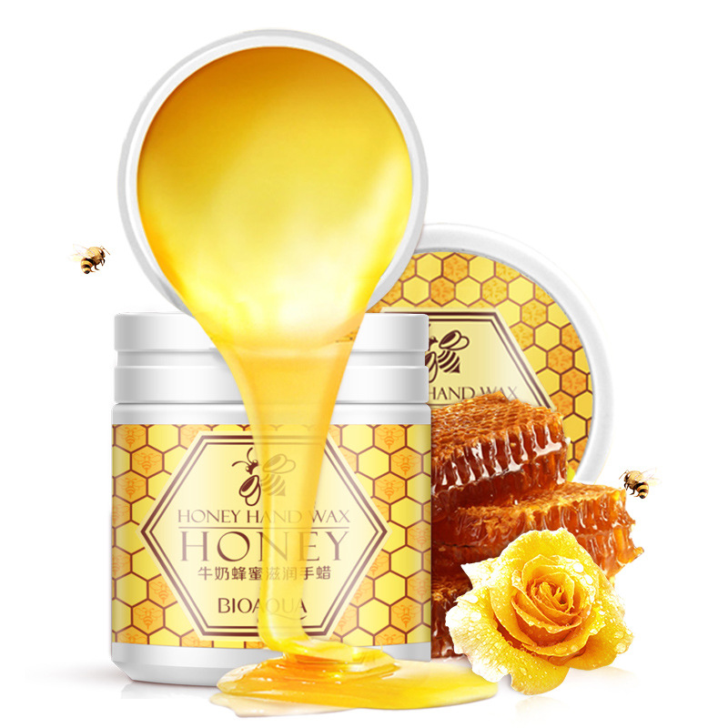 Bo Quan Ya honey moisturizing hand wax Hand mask lighten fine lines Moisturizing hand care Moisturizing exfoliating dead skin calluses