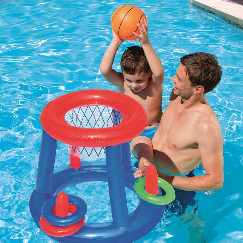 Water Toy Volleyball Package Water Floating Thickened Frame Outdoor Throws Beach Ball Summer Basketball Box Game