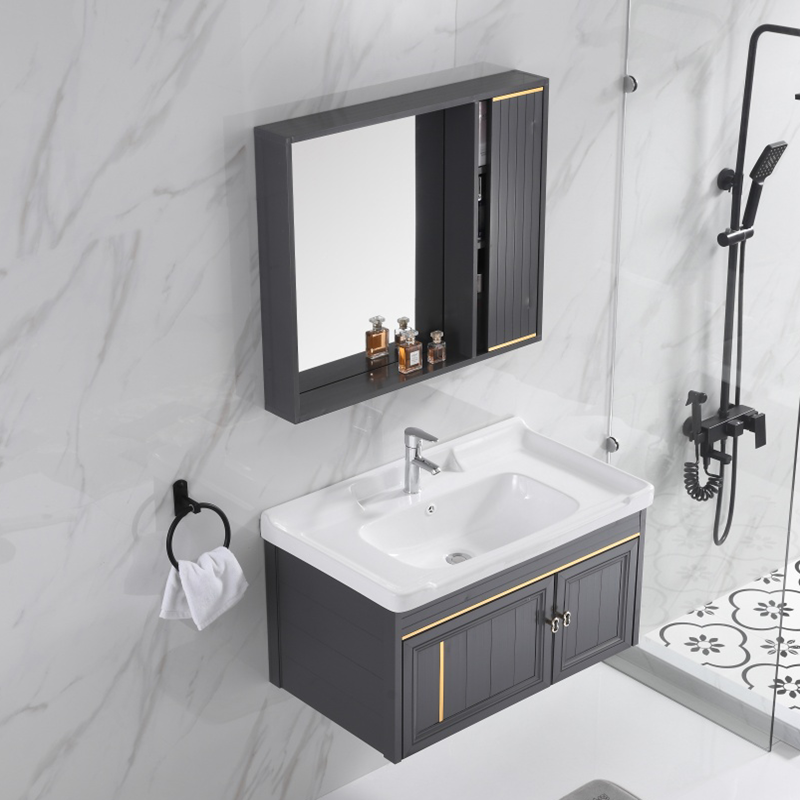 Hanging basin washbasin cabinet Composition hanging wall type small family shaped face basin Makeup Room Home Simple Mini Balcony Wash Basin