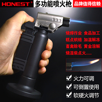 100 Honest Spray Fire Gun Lighter Creative Multifunction Gas Welding Gun Barbecue Point Fire Gun Cigar Baking Gold Shop Tool