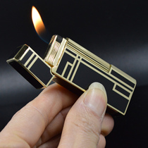 Tory Upscale Side Slip Grinding Wheel Lighter Fire Stone Ming Fire Inflatable Lighter Creative Narrow grinding wheel