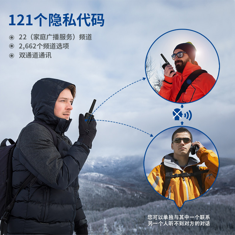 GOCOM walkie-talkie light mini long-distance wireless walkie-talkie commercial civilian machine handheld walkie-talkie pair