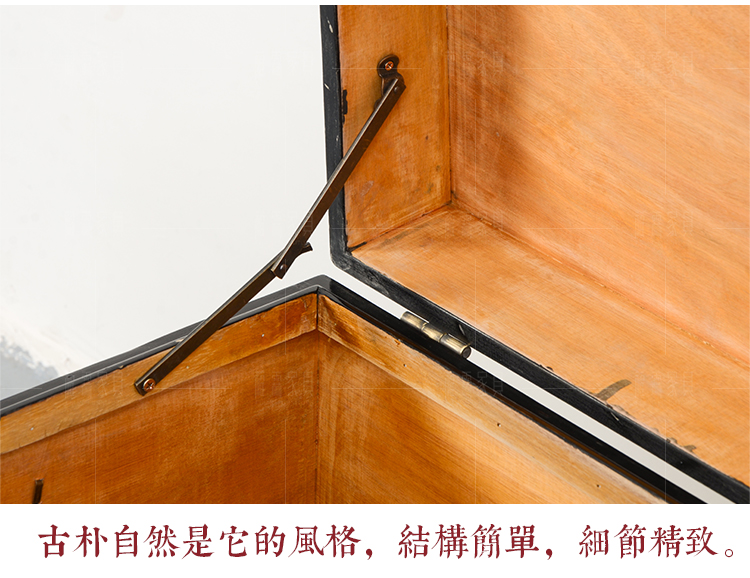 Mới Trung Quốc đồ cổ cũ hộp gỗ đen đen trắng xanh góc vài đầu giường hộp phòng ngủ hộp lưu trữ giày băng ghế bàn cà phê - Cái hộp thùng gỗ ngâm chân
