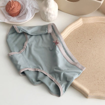 Soft glutinous rice~high quality Morandi color Modell womens underwear antibacterial cotton crotch ice silk briefs