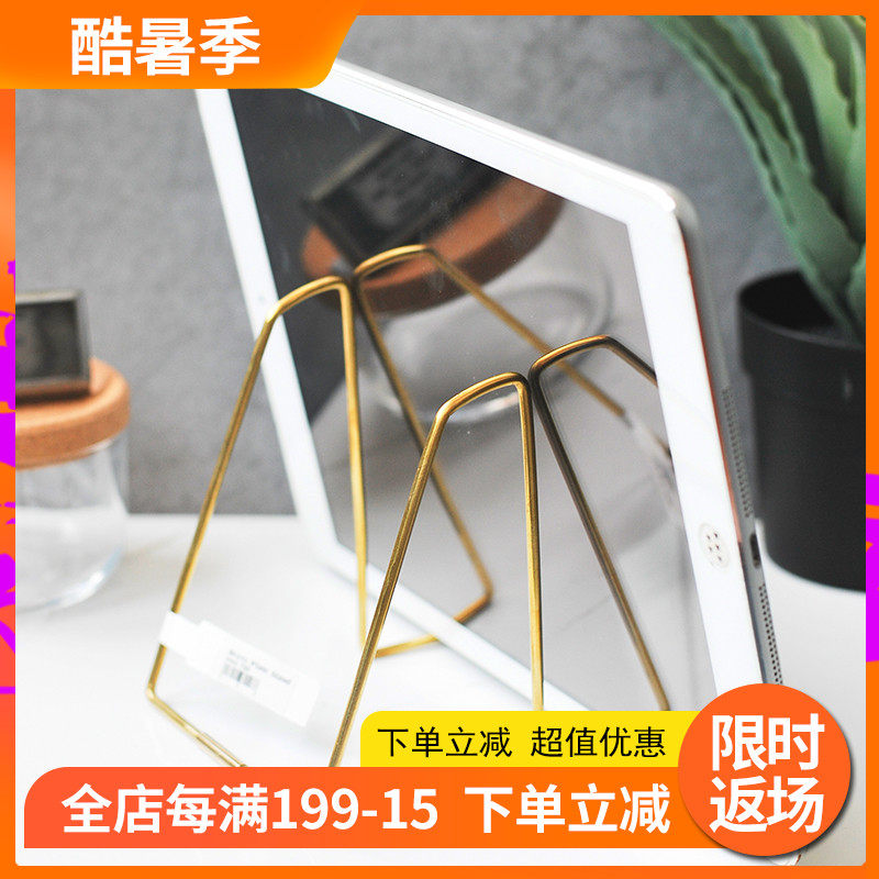 Zero electable limiteria brass exhibition frame-like inter-board exhibition shelf Disc Bracket Tabletop Metal Ipad Flat