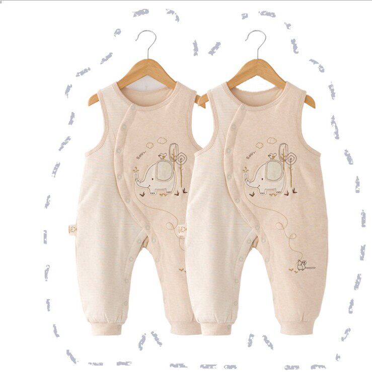 Baby jumpsheet pants thickenable can be opened inside the cotton jacket outside wear cotton pants baby girl pants in autumn and winter to keep warm