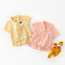  Baby pajamas home clothes Spring and summer thin cotton air-conditioning clothes Female 0 male baby clothes 1 year old year old year old year old year old year old year old year old year old year old year old year old year