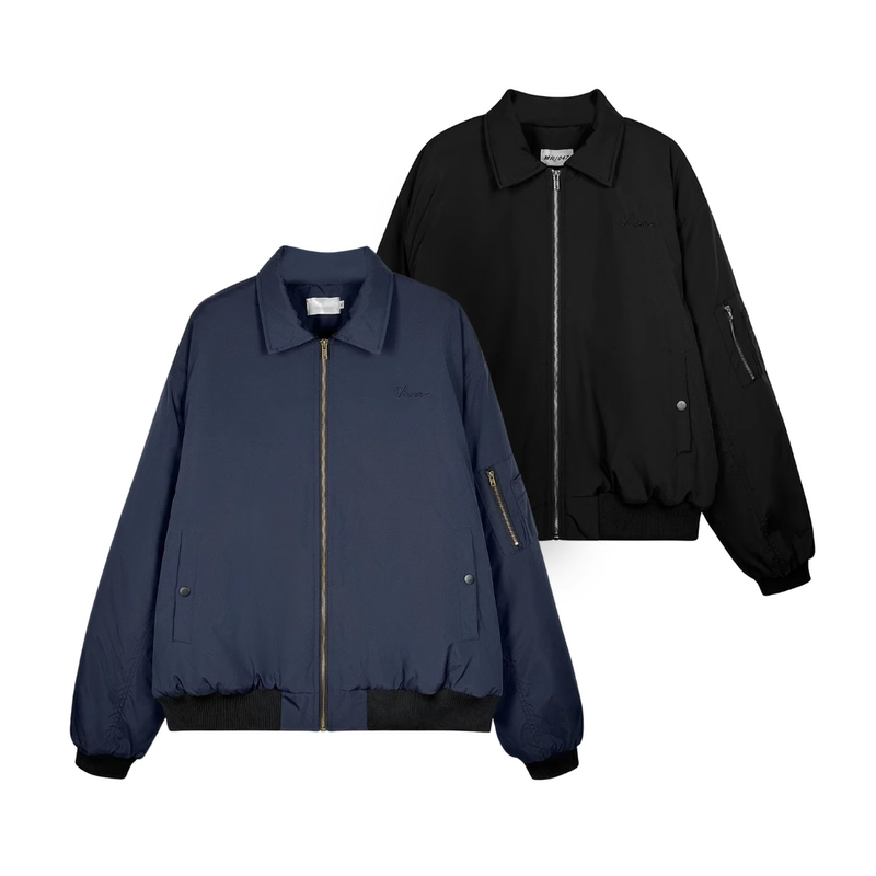 21 Gnf American Style Winter Cleanfit Short Quilted Flight Jacket Baseball Uniform Unisex Versatile Warm Coat