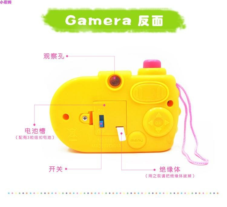 Phim hoạt hình trẻ em chiếu ánh sáng máy ảnh mô phỏng máy ảnh giáo dục bé chơi đồ chơi nhà đồ chơi điều khiển từ xa