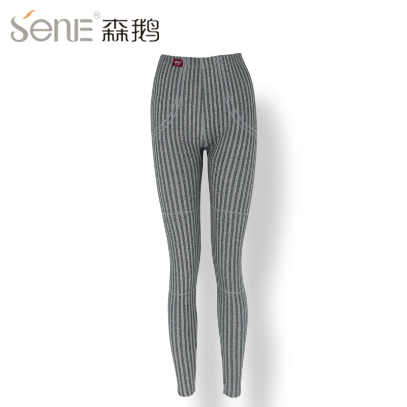 森鹅舒绒男女式内穿保暖裤中高腰秋冬季棉裤线裤加绒加厚护膝