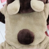 Сеть красная одежда для собак с четырьмя легкими осенними и зимними плюшевые домашние животные весна весна весна весна промони Bel Mei fa dout маленькая собака