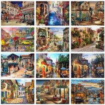 Diamond painting full of diamonds 5D handmade diy house scen