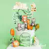 Bling Elephant Animals Cake Topper Happy Birthday Gold Decor