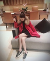 Rabbit VIP shop winter heavy super warm lucky Red Fox hair liner coat jacket