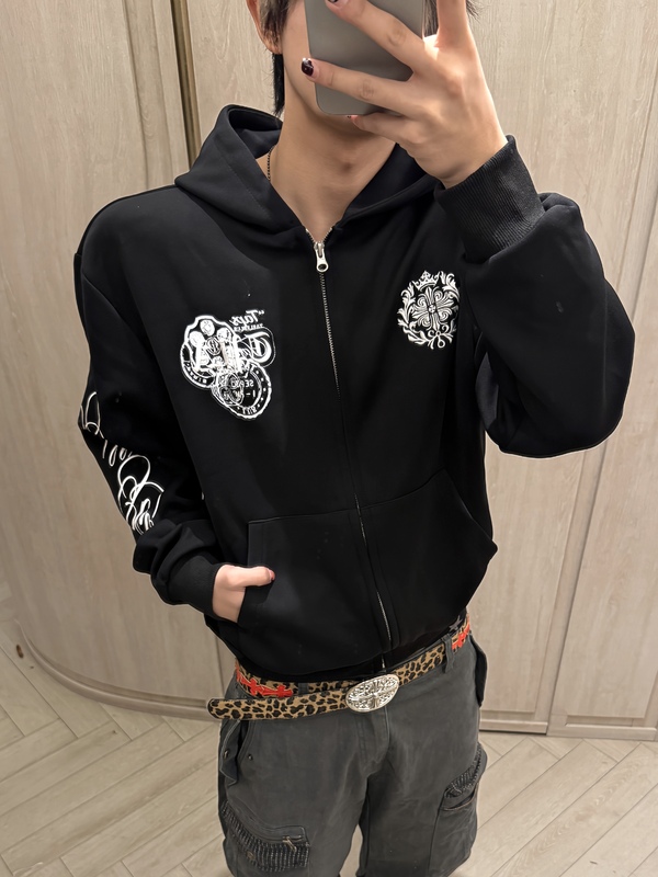 「Ueshima」Retro Rivet Patch Hooded Sweatshirt Jacket for Men and Women, Loose Street Zipper Cardigan Jacket 「Ueshima」Retro Rivet Patch Hooded Sweatshirt Jacket for Men and Women, Loose Street Zipper Cardigan Jacket