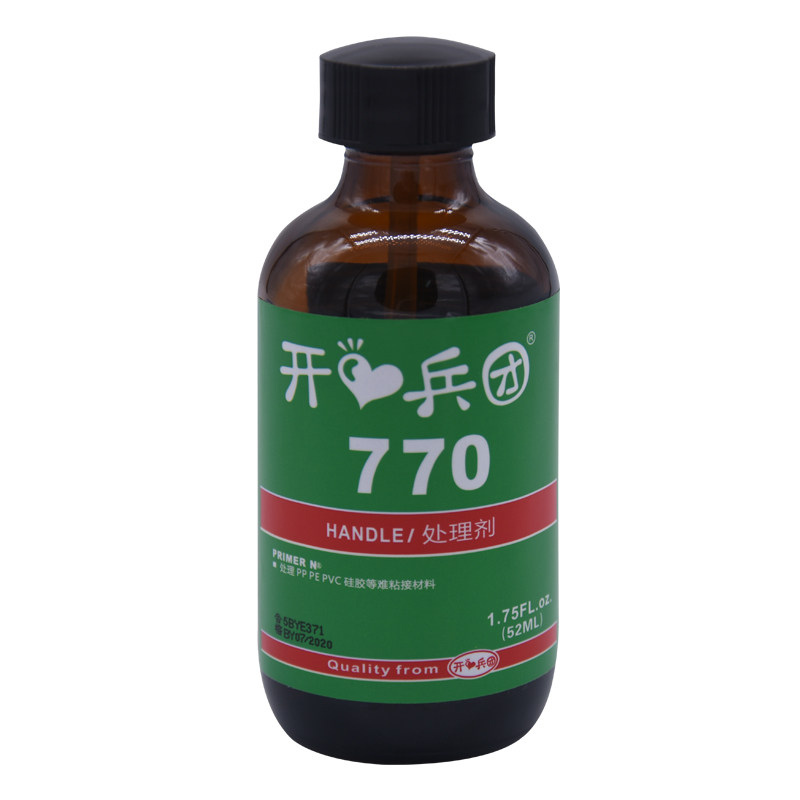 770 Treatment Agent Rubber Silicone Primer Pp Pe Tpu Tpr Silicone Surface Treatment Agent 770 Accelerator Instant-Drying Catalyst Resin Curing Glue Liquid Glue