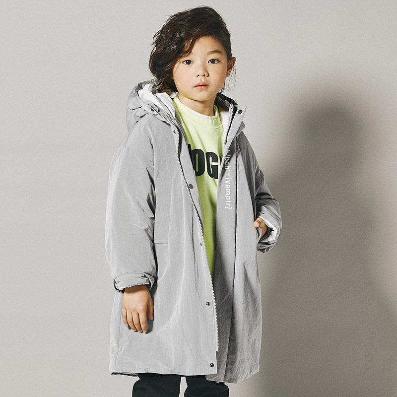 Boy's Down Dress Middle and Long Edition Children's Large Children's Large Children's Baby's Anti-Season Clearing Winter Children's Clearing Costumes