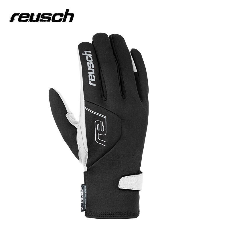 Reusch Xuanchi windproof sheepskin 4-way soft shell adjustable warm breathable comfortable men's and women's double board ski gloves