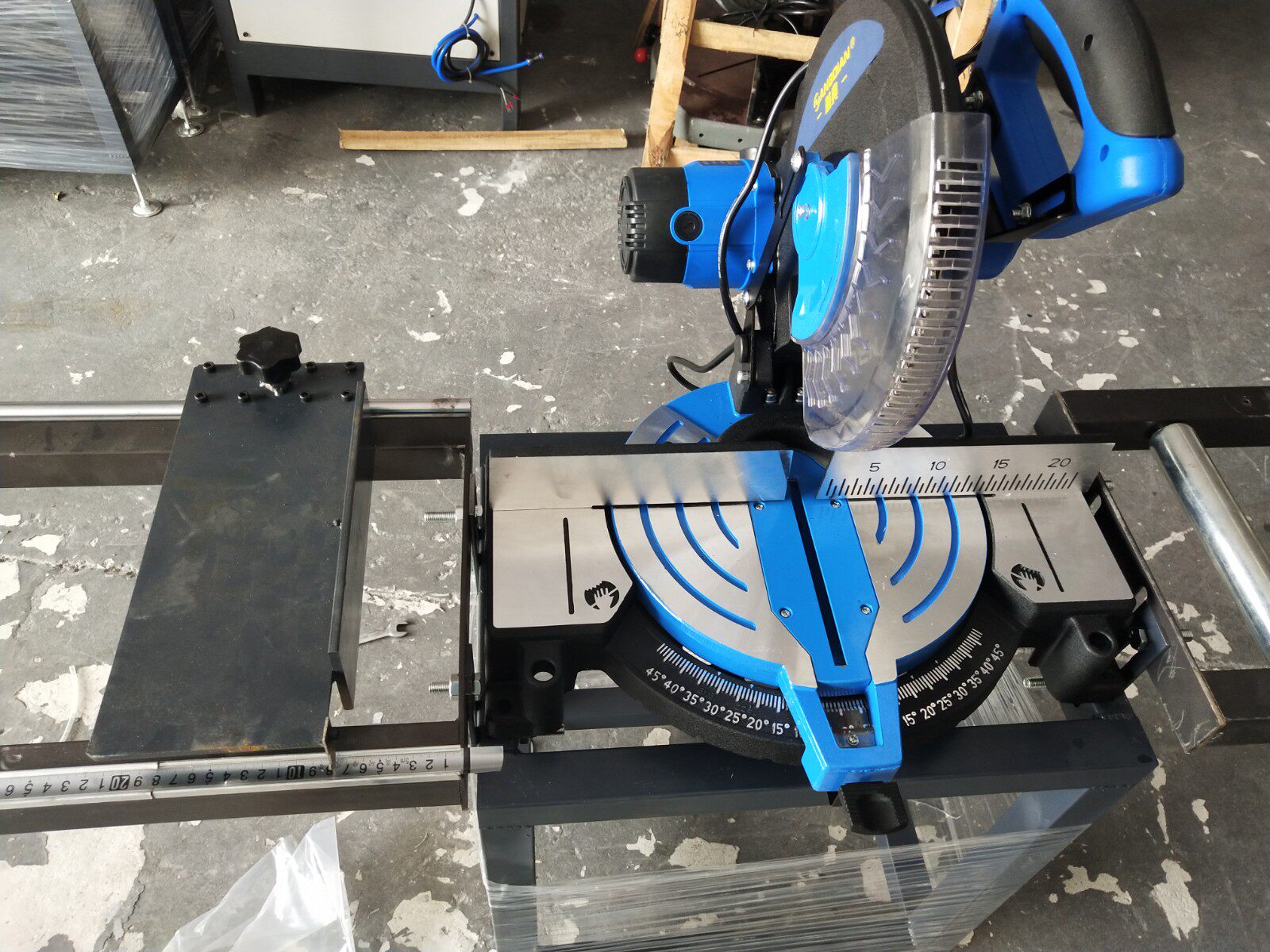 10-inch cutting machine multi-functional 45-degree angle aluminum cutting machine feeding rack positioning rack with base rack set