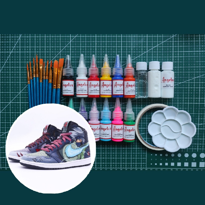 angelus sneakers custom pigment leather spray bubble color change 12 color set Multi-color discount set