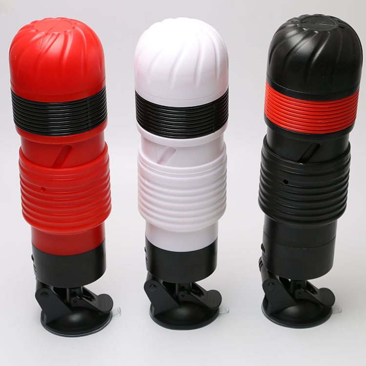 Hands-free adsorption hurricane semi-rotating telescopic cup aircraft cup vibrating male masturbation device adult sex toys