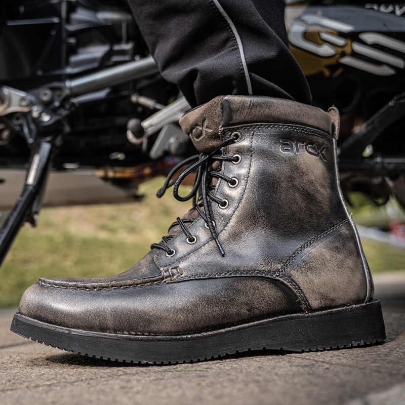 arcx Jacquets riding boots Locomotive Locomotive Male Personality High Cylinder Shoes Waterproof Racing Pull Cross-country Boots