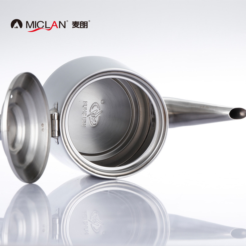 Stainless Steel American Bubble Coffee Teapot Special Price Long Mouth Cold Kettle Large Capacity Cold Kettle Suitable for large row stalls