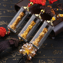 Guanyin car pendant interior rearview mirror pendant hanging jewelry lucky fortune blessing security car hanging ornaments