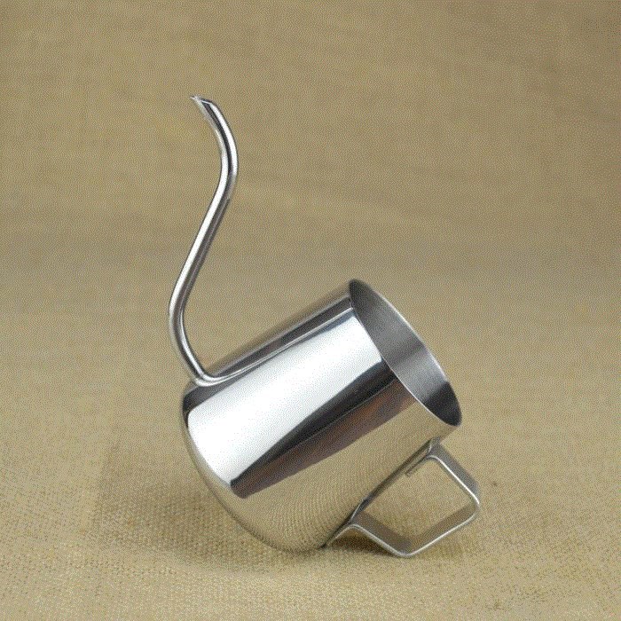 Treo tai cà phê đục lỗ nồi inox mini miệng dài miệng rất mịn phun nước hộ gia đình với bộ dụng cụ bình pha cold brew