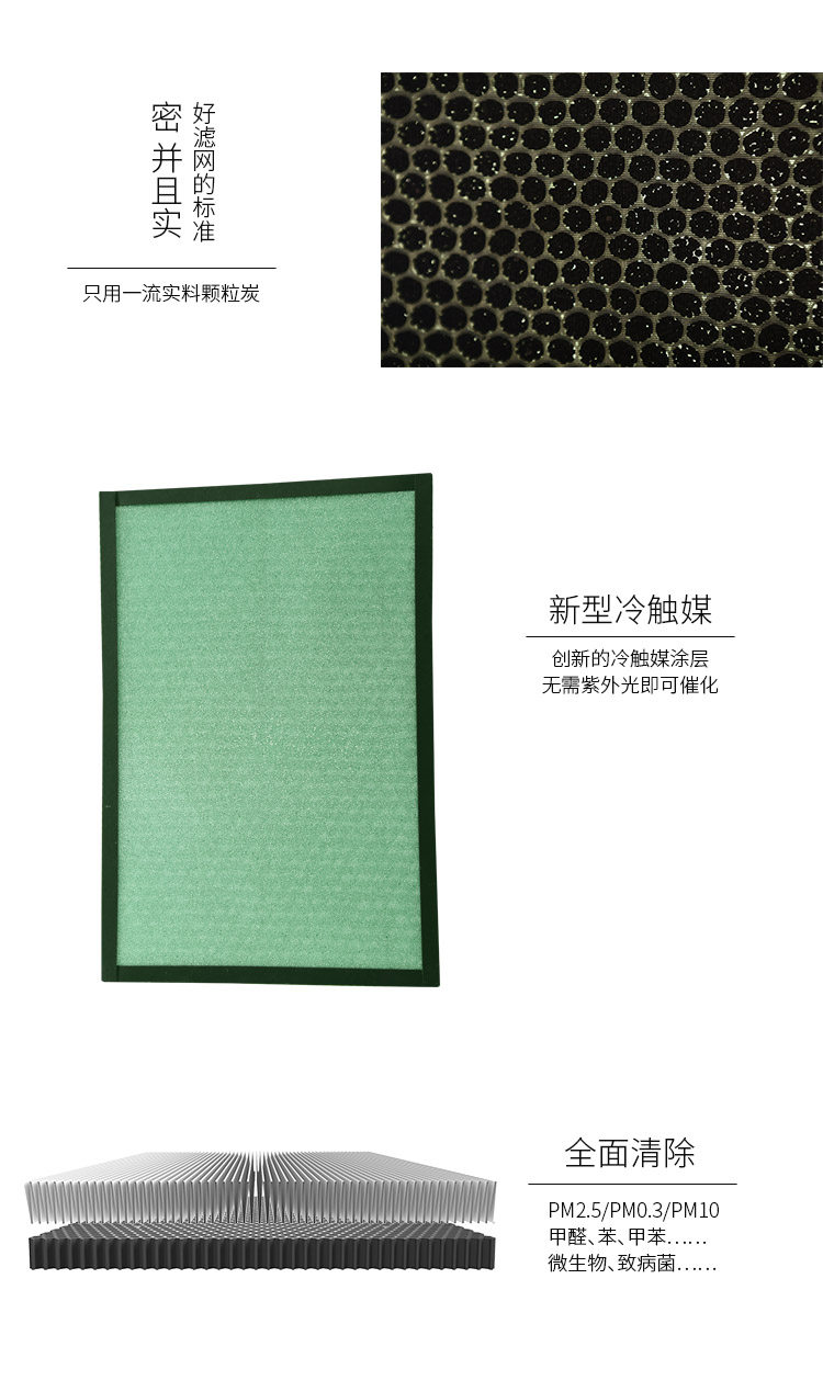 Yunnuo UNEO air purifier U1 filter element in addition to haze and formaldehyde professional purification of indoor and outdoor second-hand smoke