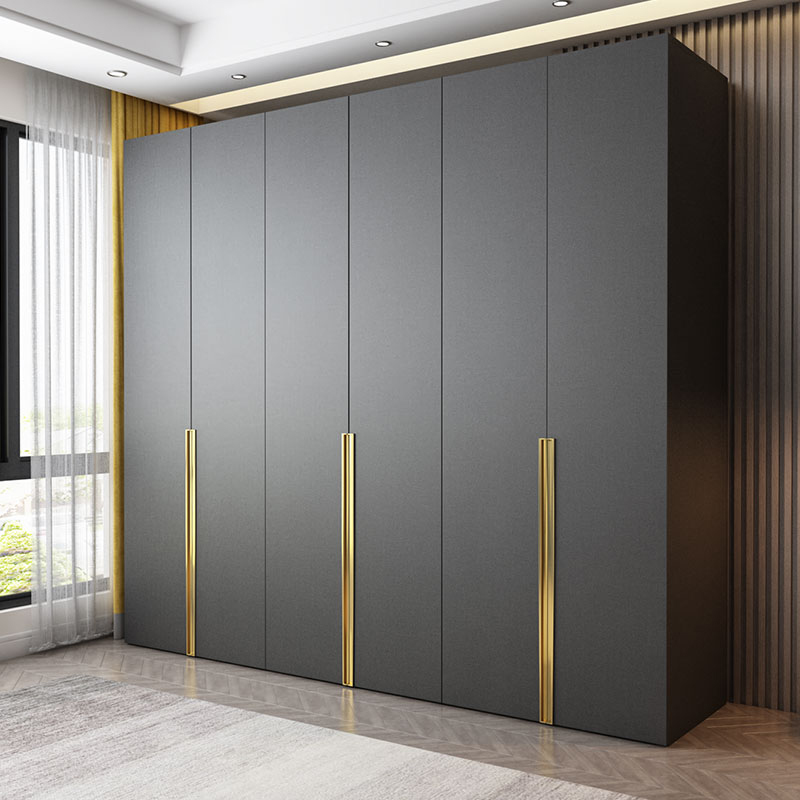 Light luxury bedroom home wardrobe combination overall modern simple storage cabinet minimalist one door to the top large wardrobe