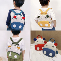  Childrens school bags kindergarten calf baby backpack boys and girls Korean backpack travel backpack tide