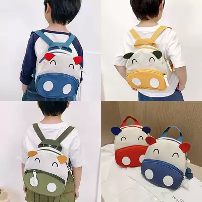 Children's schoolbag kindergarten calf baby backpack boy girl Korean backpack travel shoulder bag tide