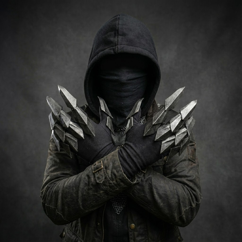 Knight Gauntlet Cosplay, Movable Wearable Armor, Dark Knight Style Photography Props